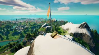 Cristallo dello spirito di Fortnite nella posizione della montagna più alta