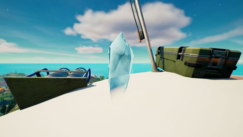 Cristallo dello spirito di Fortnite nella posizione della montagna più alta