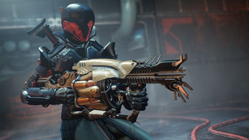 Warlock håller exotisk granatkastare Anarchy