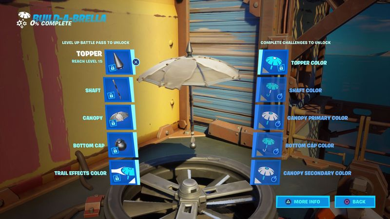 Fortnite Build-a-brella-utmaningar
