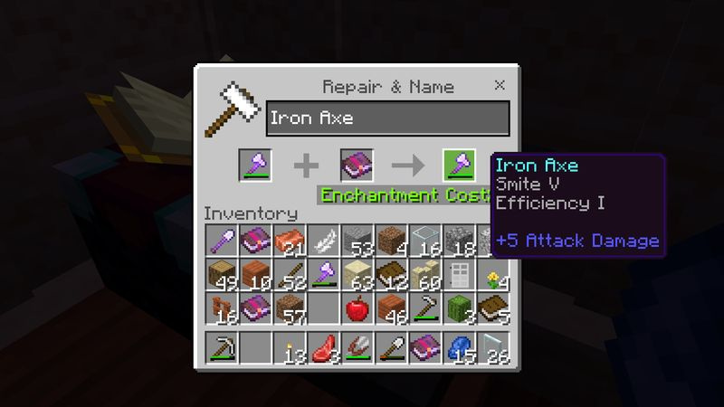 Minecraft fortryller økser