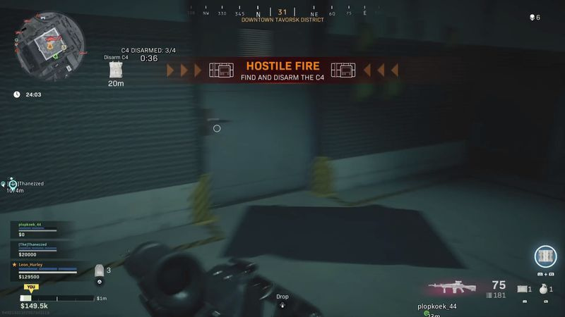 Warzone Nakatomi Plaza holvin avainkortti 2 - Hostile Fire