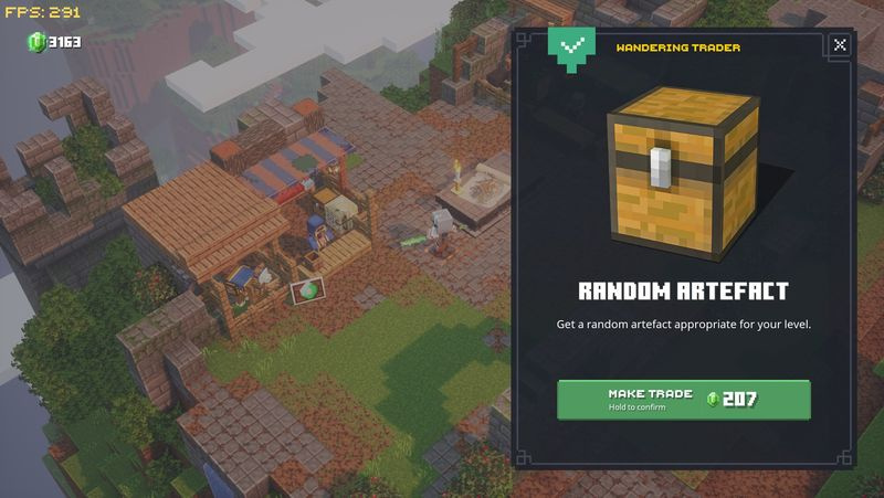 Minecraft Dungeons-kamp: Wandering Trader