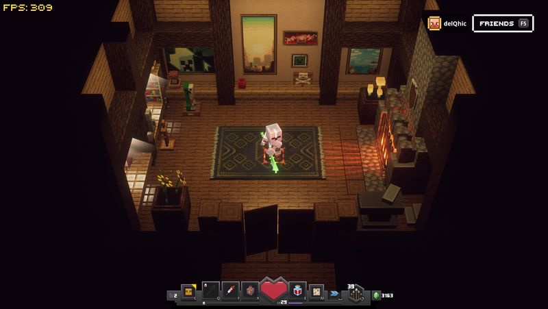 Minecraft Dungeons-kamp: Thuis