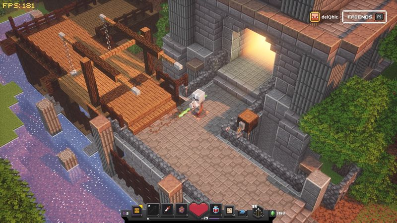 Minecraft Dungeons-kamp: Ophaalbrug en kerk