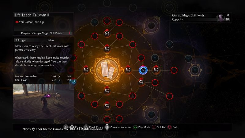 Nioh 2 Onmyo Magische Talisman