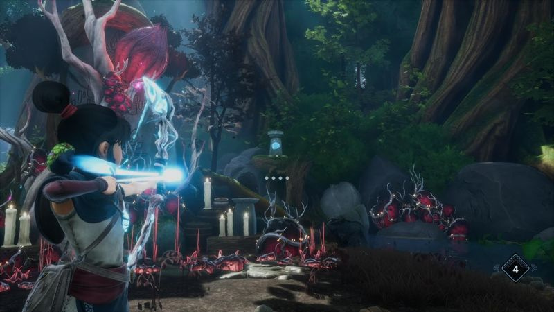Puzzeloplossing Kena Bridge of Spirits vissen heiligdom