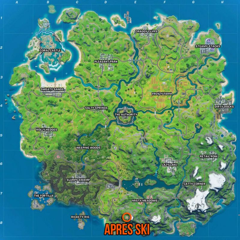 Fortnite Après Ski-locatiekaart