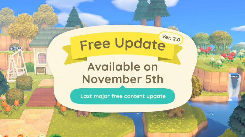 Animal Crossing: New Horizon -päivityksen 2.0 ominaisuuksia