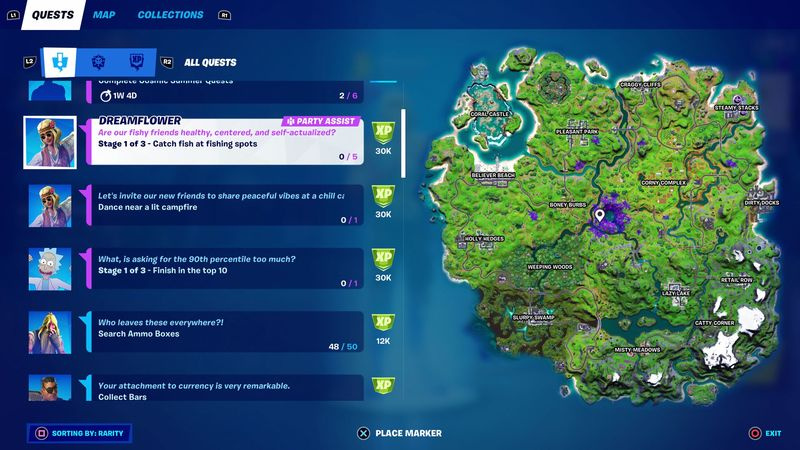 Fortnite Week 3 -tehtävät, kausi 7