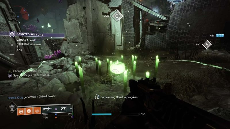Destiny 2 Festival of the Lost hemsökta sektorn kallelsecirkel
