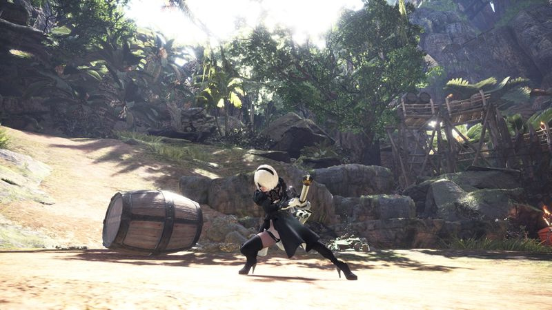 monster hunter world 2B Nier Automata