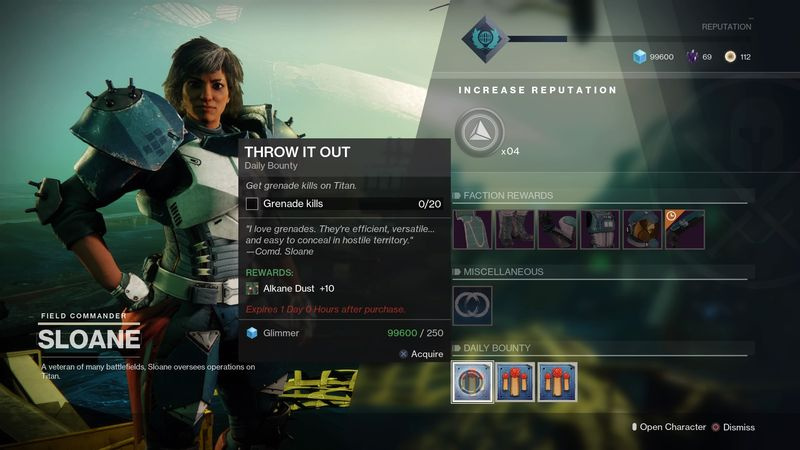 Destiny 2: polvere di alcani