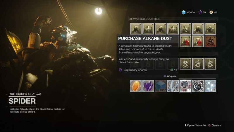Destiny 2: polvere di alcani