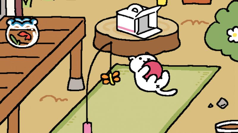 Neko Atsume, een van de beste kattenspellen