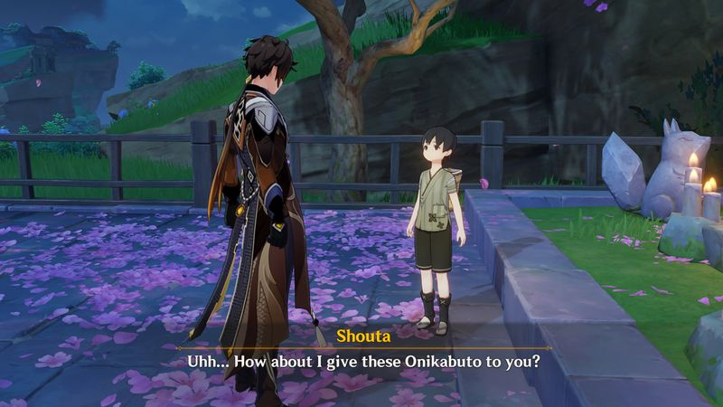 Genshin Impact Onikabuton sijaintiopas