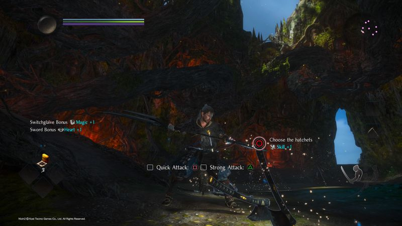 nioh 2 kirveä