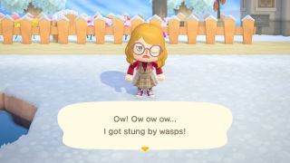 Animal Crossing: New Horizons hvepsestik