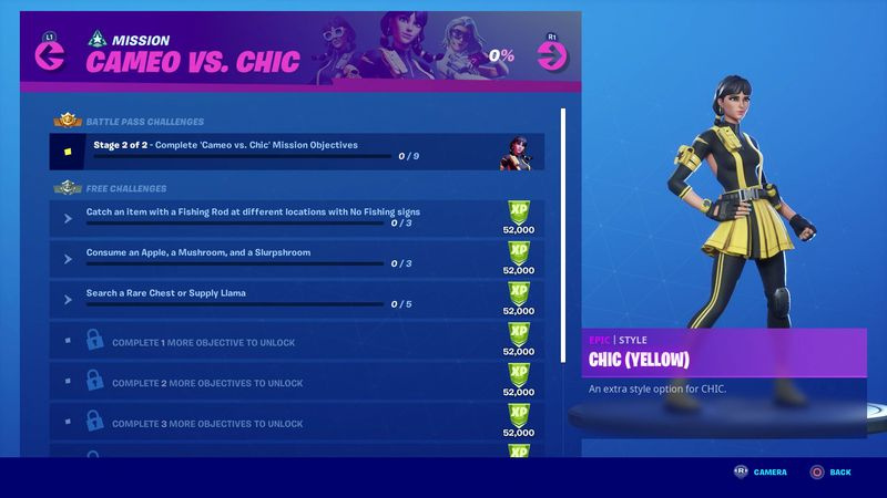 Fortnite Cameo vs Chic Challenges