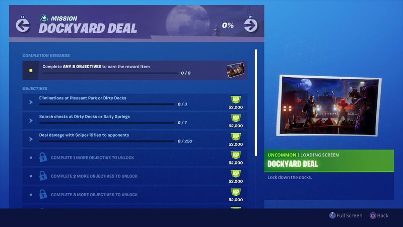 Fortnite Dockyard Deal-udfordringer