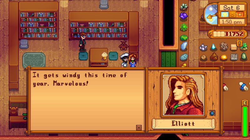 Stardew Valley Elliott gåvor