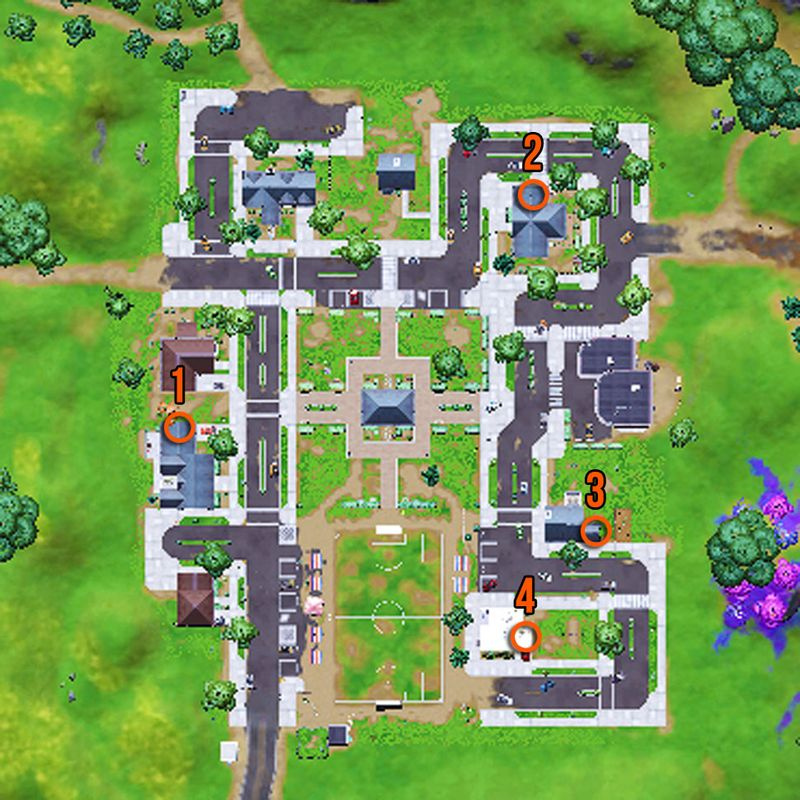 Fortnite-Sprühdosen-Standorte