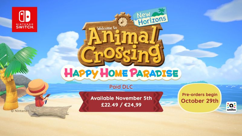 Animal Crossing: New Horizons - Happy Home Paradise DLC, pelin ensimmäinen maksettu DLC-pudotus