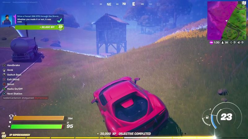 Fortnite Ferrari 296 GTB myrsky
