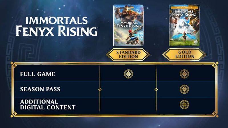 Immortals Fenyx Rising Editions