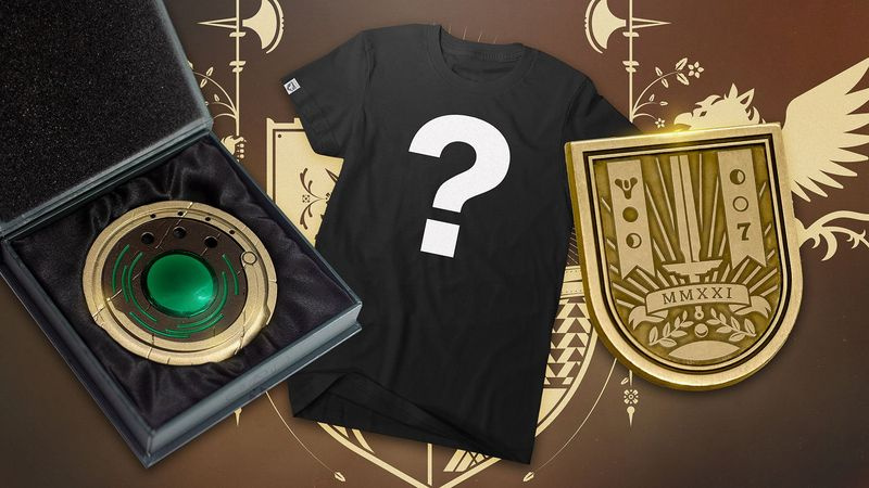Destiny 2 Moments of Triumph 2021 verkliga belöningar från bungy store pin badge konstigt mynt t-shirt