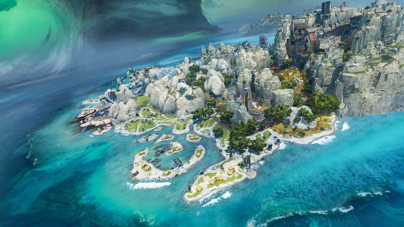 Apex Legends sesong 11 Escape Storm Point kartoversiktsbilde