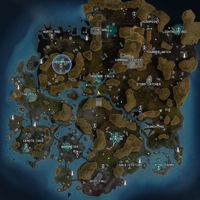 Apex Legends sesong 11 nye Storm Point fullt kart