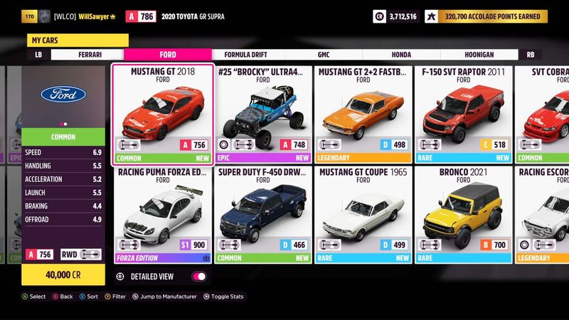 Forza Horizon 5 håller din hästs skattjakt ford mustang bilsamling