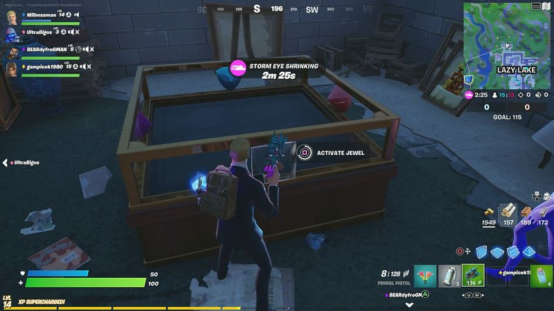 Fortnite undersöker en anomali lat sjö