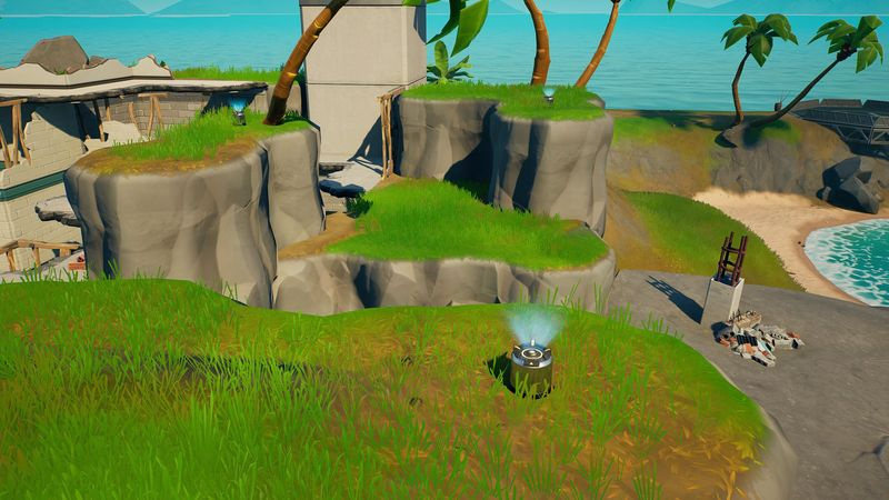Fortnite undersöker en anomali haj-ö