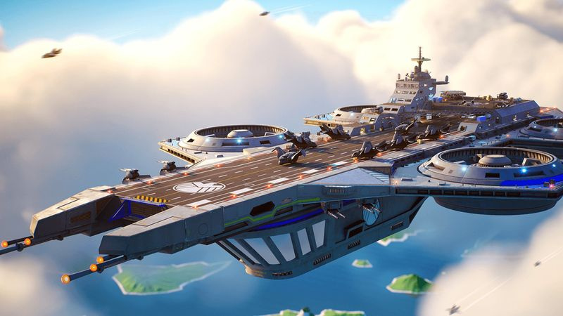 Fortnite Spawn Island on nyt SHEILD Helicarrier
