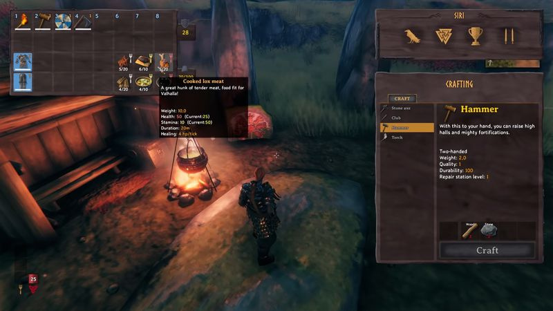 Valheim ildsted og hjem