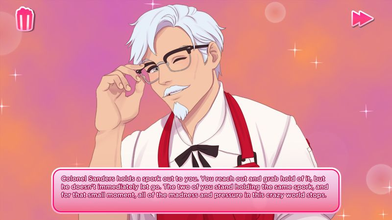 Beste Dating Sims - Ik hou van jou, kolonel Sanders