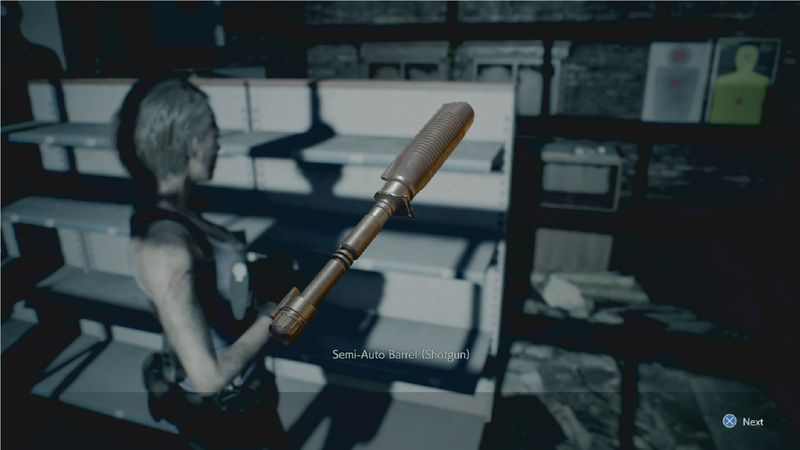 canna del fucile resident evil 3