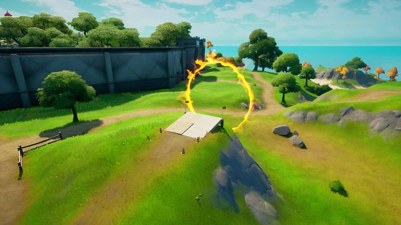 Posizioni degli anelli fiammeggianti di Fortnite