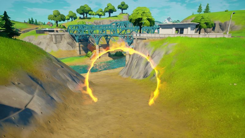 Posizioni degli anelli fiammeggianti di Fortnite
