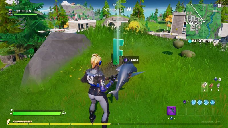 Fortnite lettera nascosta F
