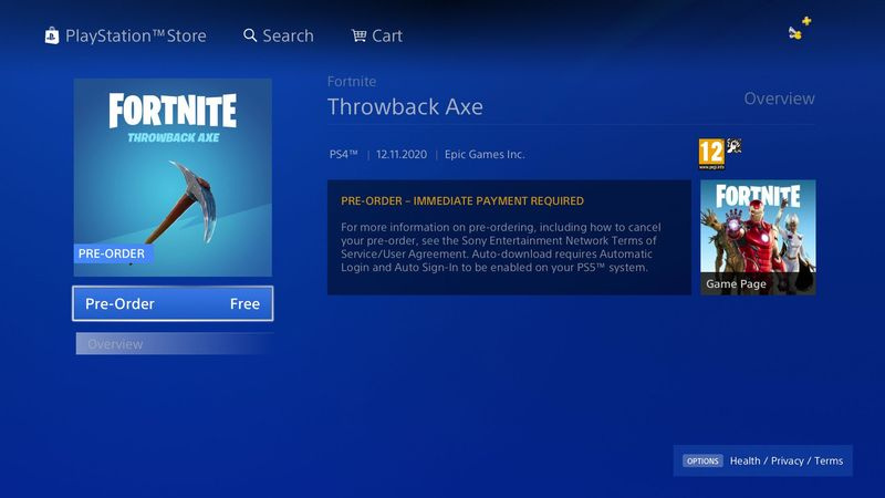 Fortnite Throwback Axe -hakku