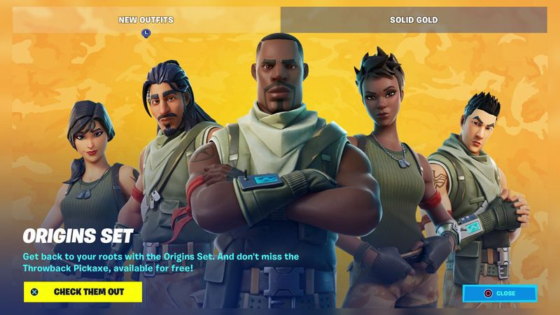 Fortnite Origins -setti