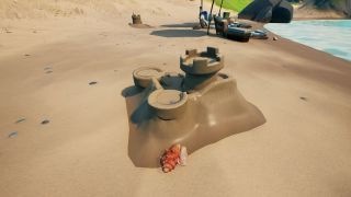 Fortnite Sandcastles platser där man kan bygga förstöra speciella sandslott