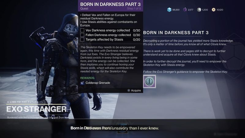 Destiny 2 Født i mørke