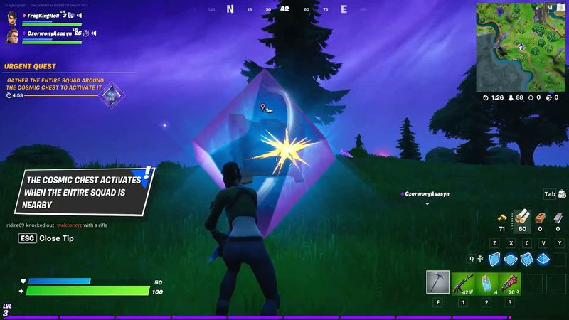 Fortnite Alien Artifacts steder kosmiske brystet