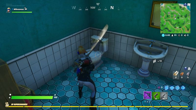 Fortnite Deadpool-udfordringer Ødelæg toiletter