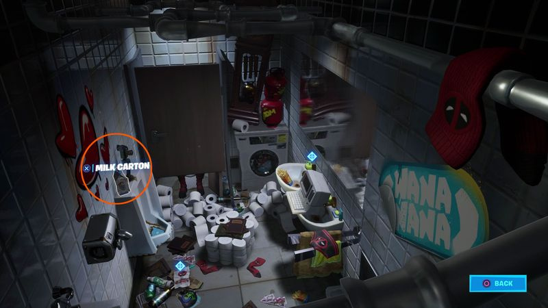 Fortnite Deadpool udfordrer mælkekarton