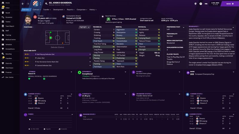Football Manager 2021 wonderkids